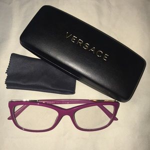 Versace Eyeglasses with case and cleaning cloth